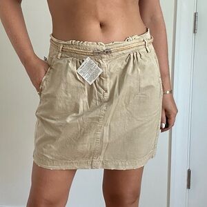 NEW ZARA Paper Bag Style Mini Skirt